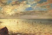 Eugene Delacroix The Sea at Dieppe (mk05) USA oil painting reproduction